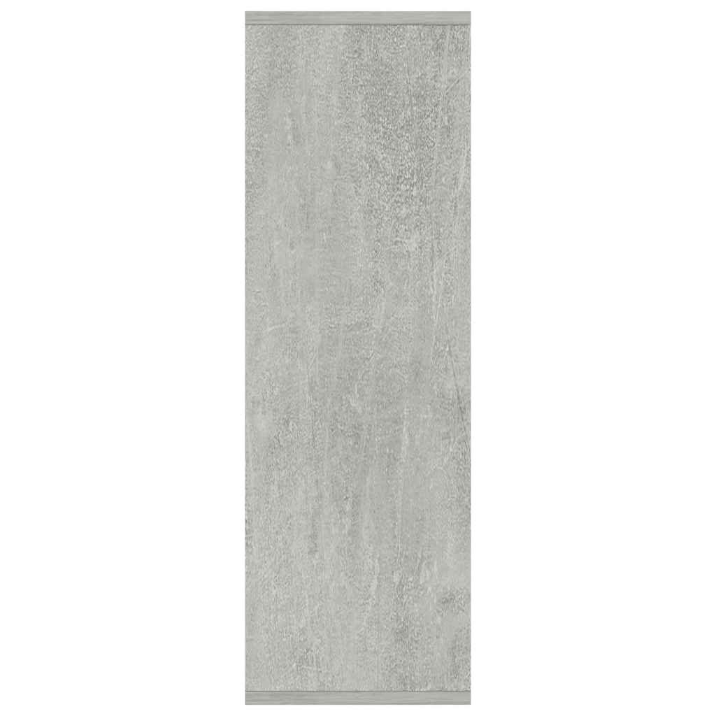 Grāmatu/sānu skapis, betona, 50x25x80cm, apstrādāta koksne