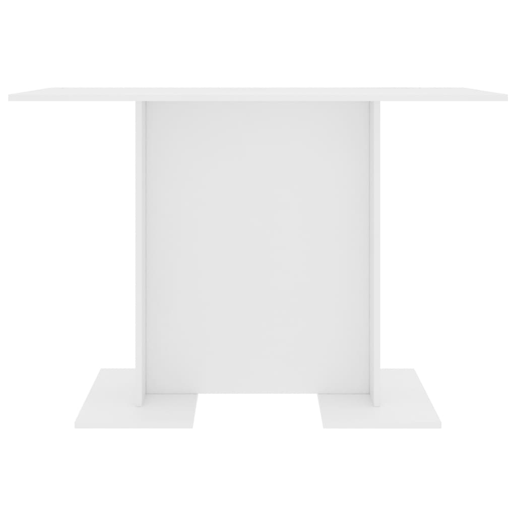 Valgomojo stalas, baltos spalvos, 110x60x75cm, apdirbta mediena