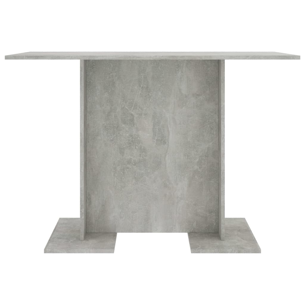 Valgomojo stalas, betono pilkos, 110x60x75 cm, apdirbta mediena