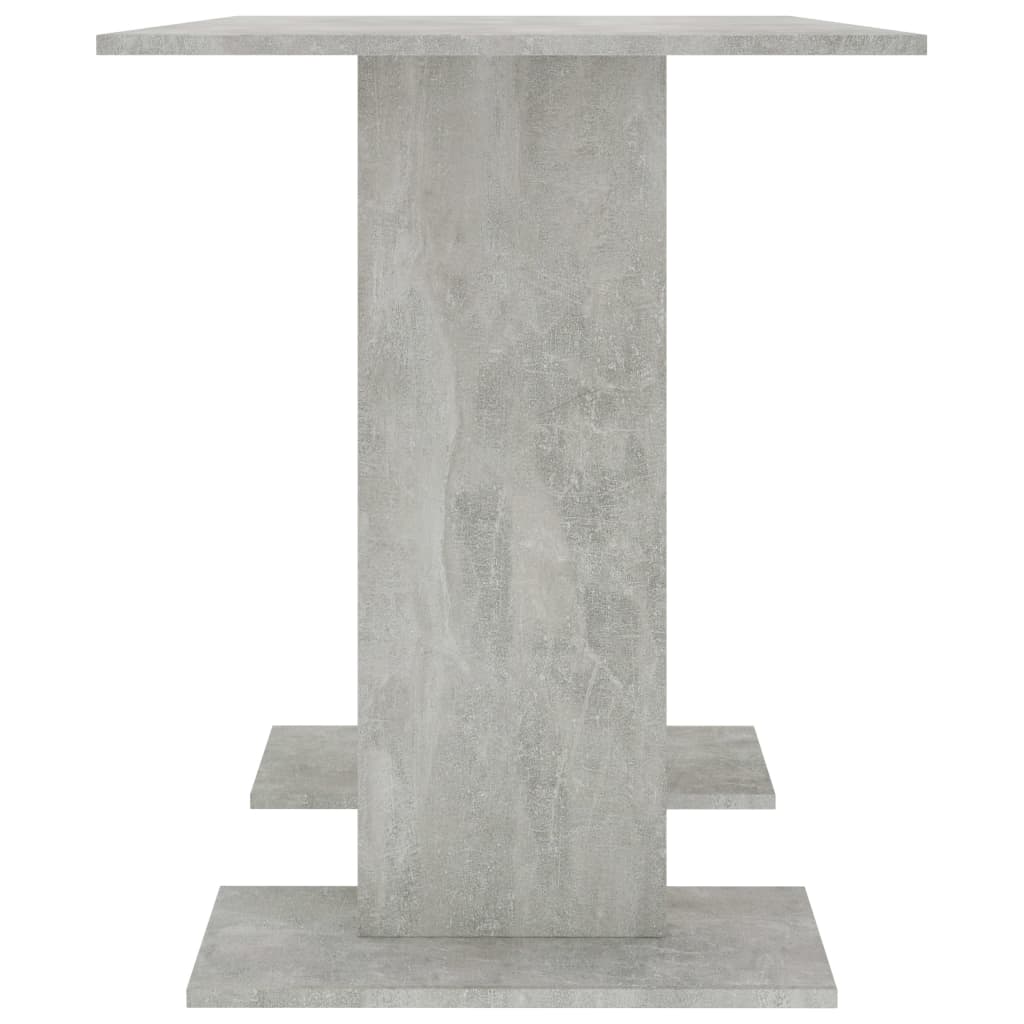 Valgomojo stalas, betono pilkos, 110x60x75 cm, apdirbta mediena