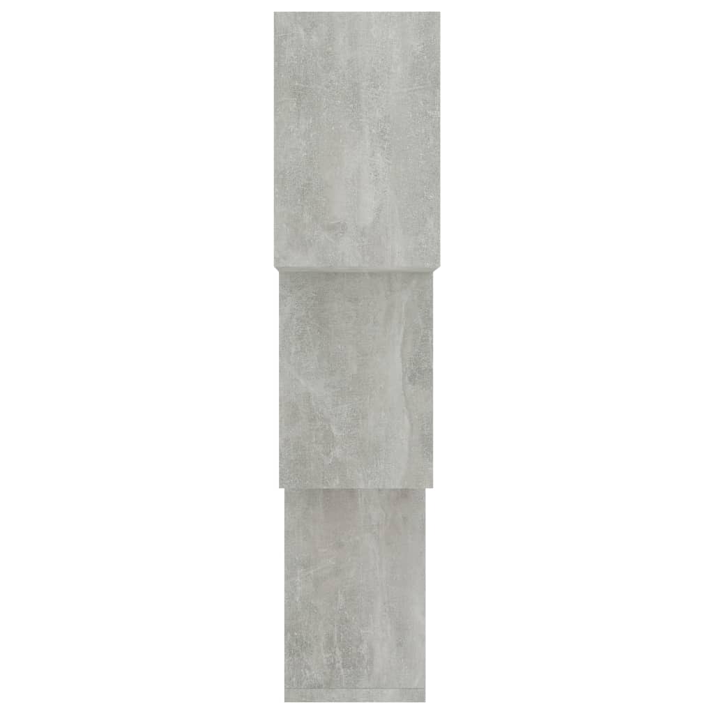 Sieninės lentynos, pilkos sp., 68x15x68cm, mediena, kubo formos
