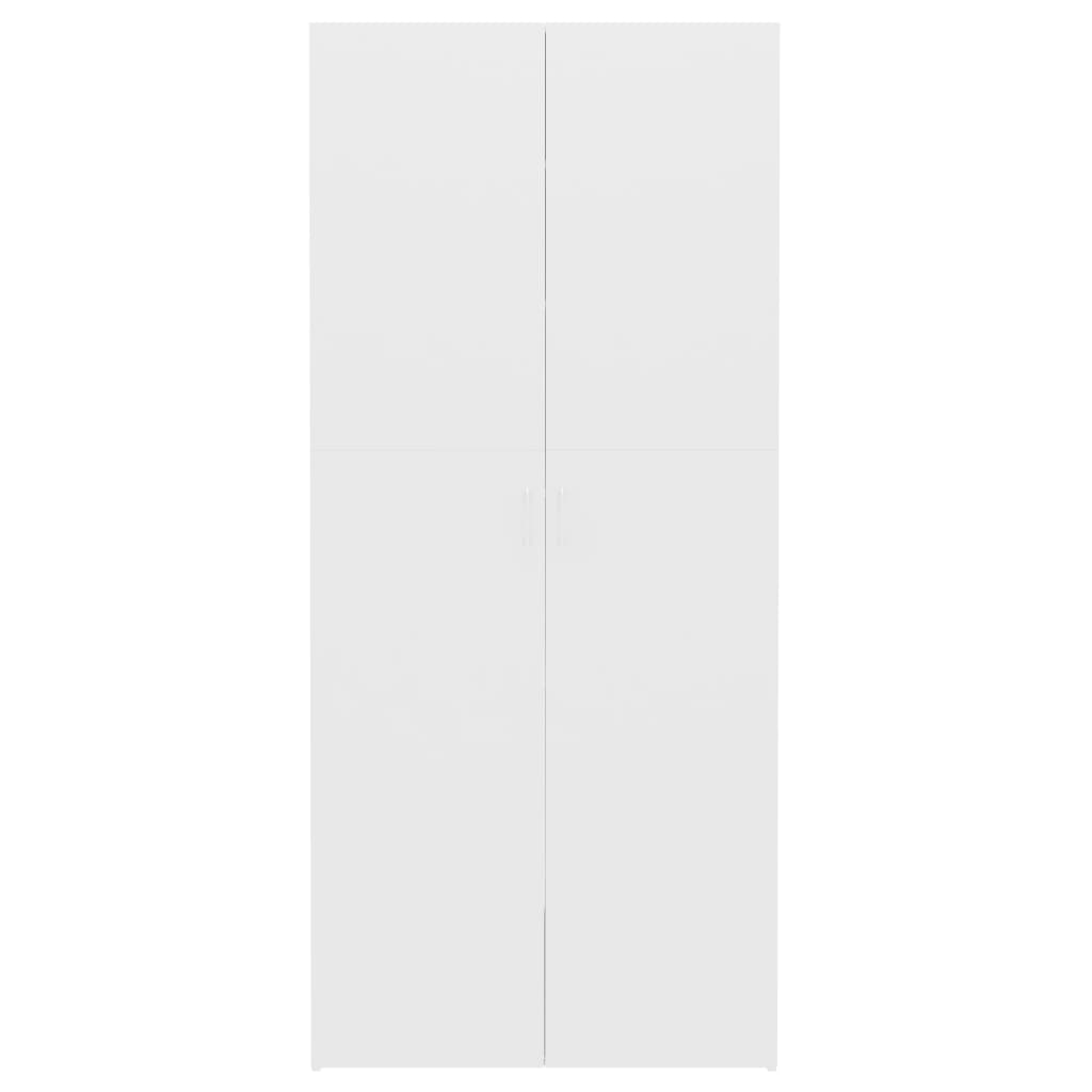 Spintelė batams, balta, 80x35,5x180cm, apdirbta mediena
