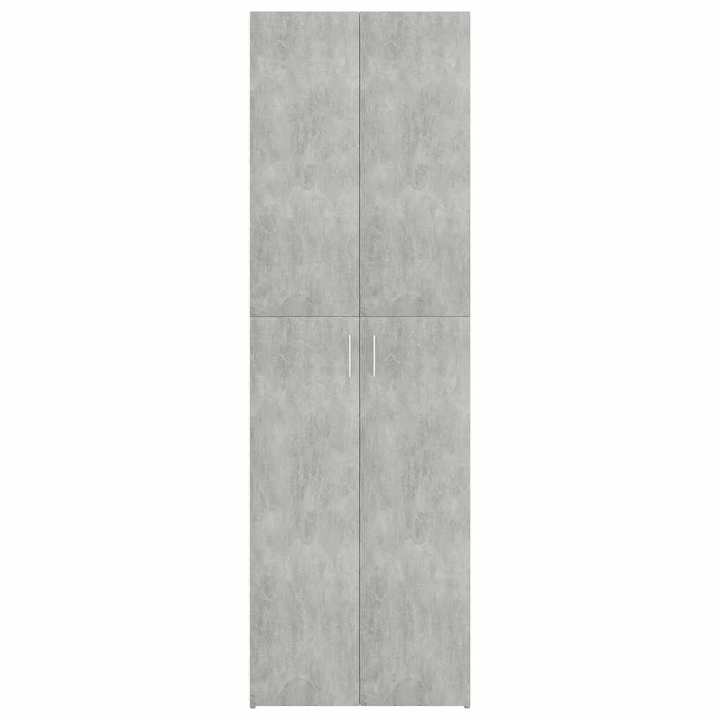 Biuro spintelė, betono pilka, 60x32x190cm, apdirbta mediena