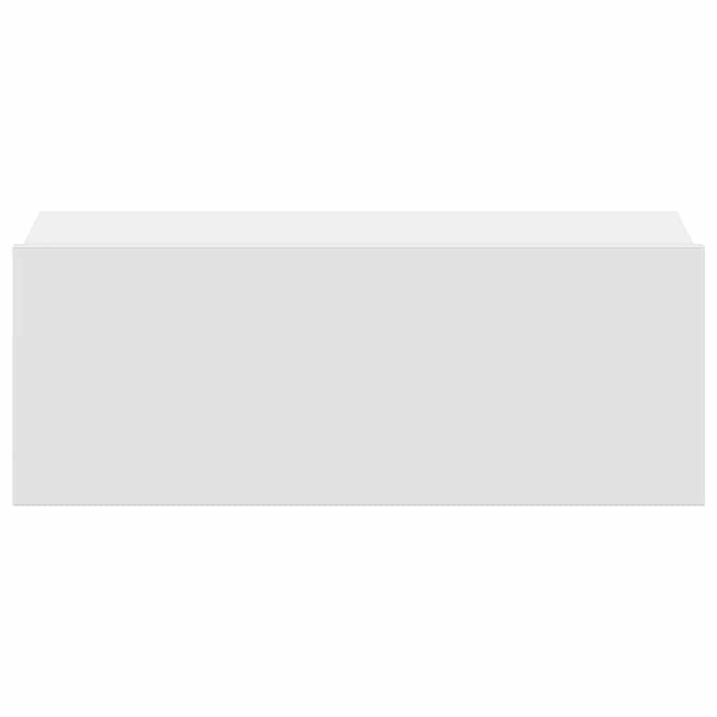 Pakabinamas naktinis staliukas, baltas, 40x30x15cm, mediena