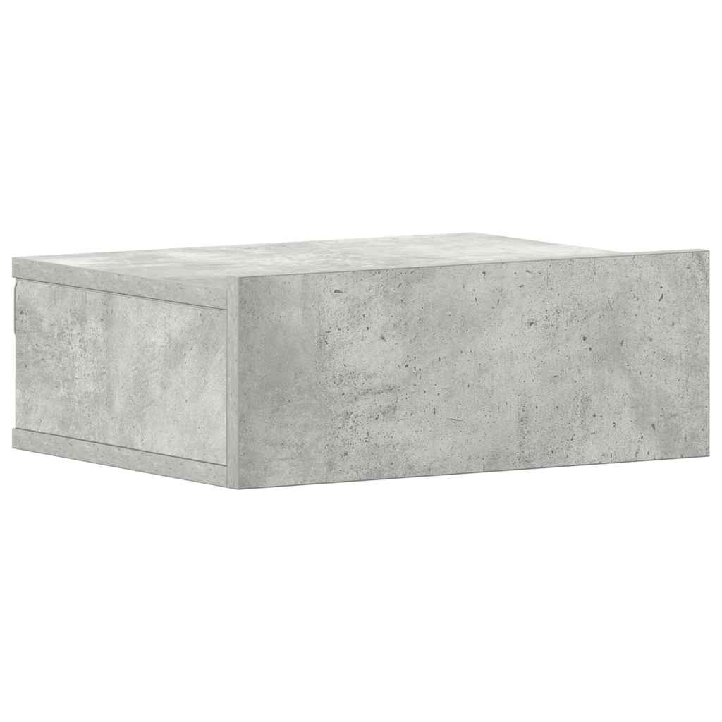 Bedside tables, 2 pcs, concrete, 40x30x15cm, wood