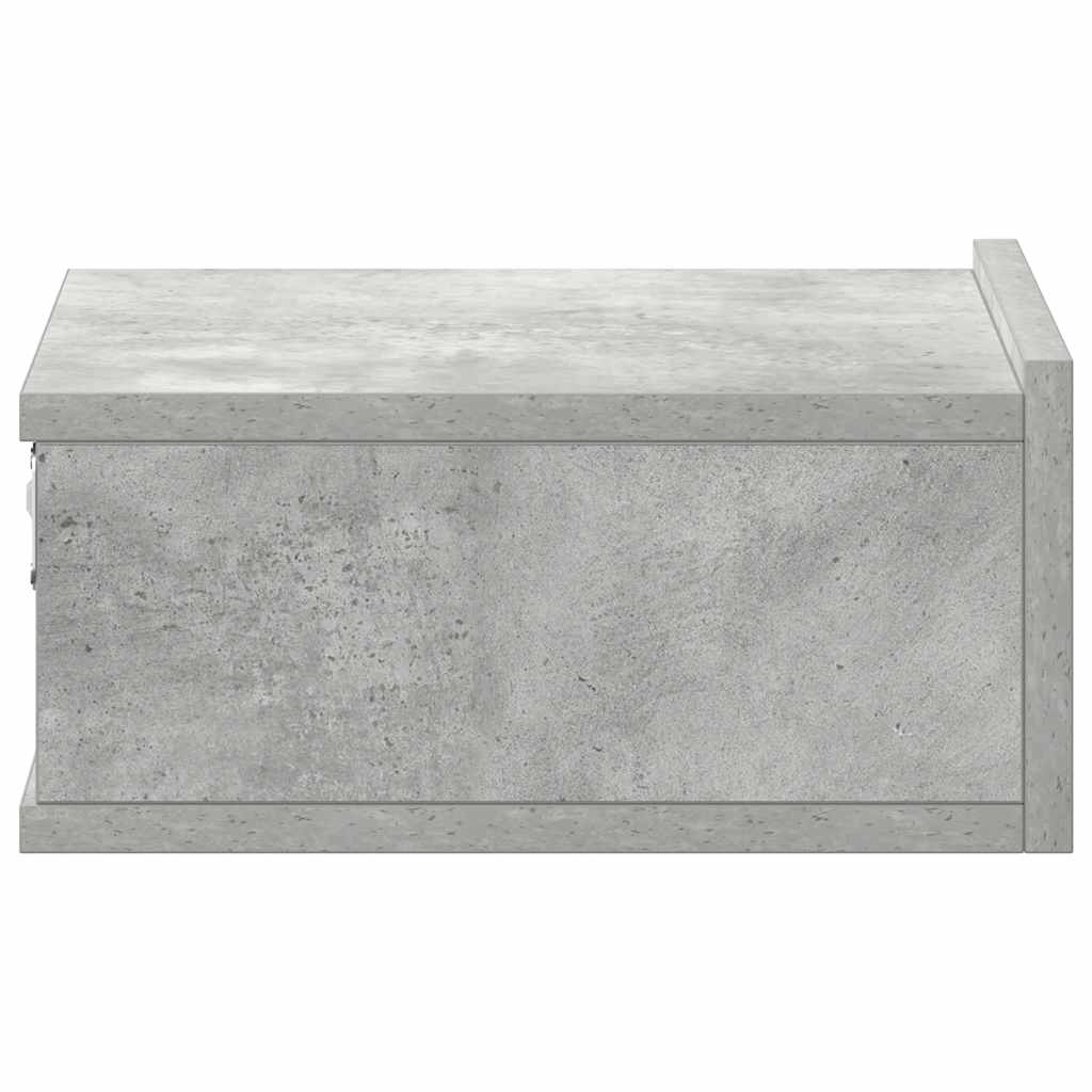 Bedside tables, 2 pcs, concrete, 40x30x15cm, wood