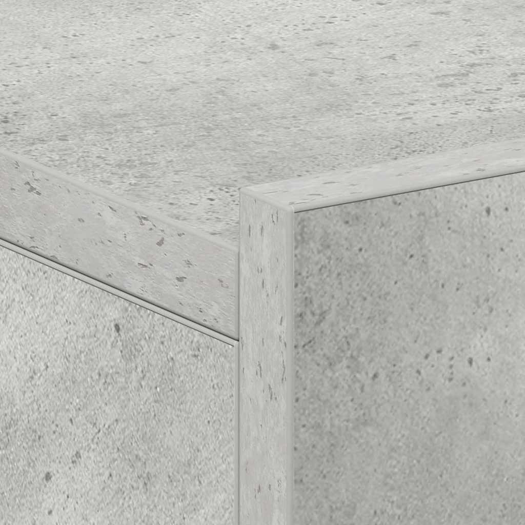 Bedside tables, 2 pcs, concrete, 40x30x15cm, wood