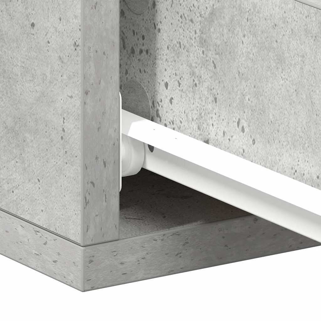 Bedside tables, 2 pcs, concrete, 40x30x15cm, wood
