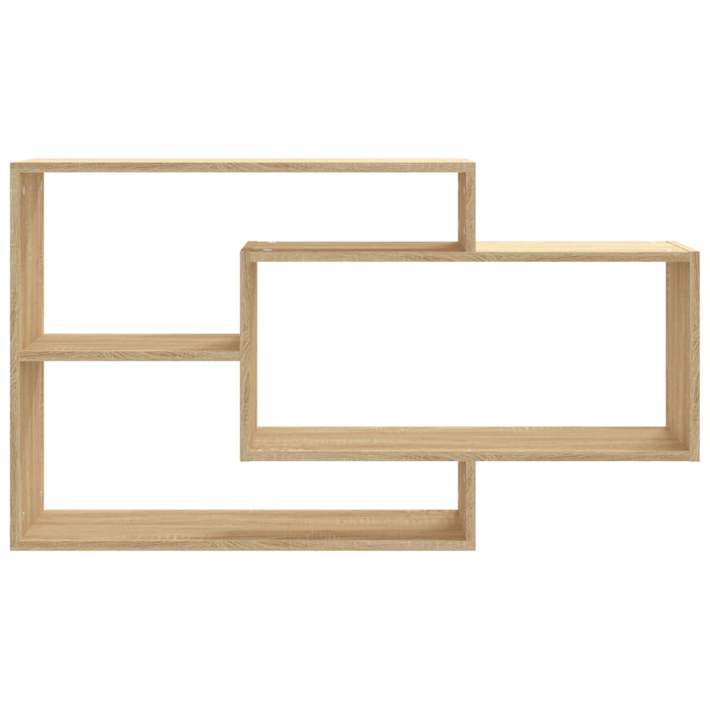 Wall shelves, oak, 104x20x58.5 cm, engineered wood