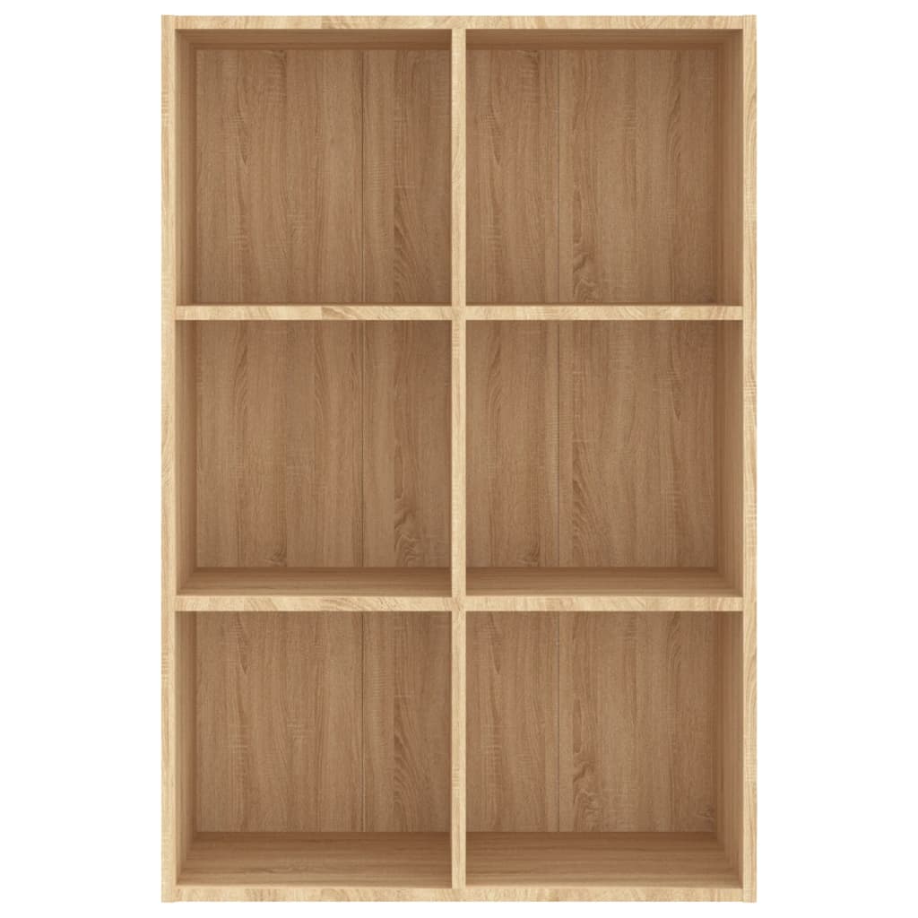 Grāmatu/sānu skapis, ozolkoka krāsā, 66x30x98 cm, MDF