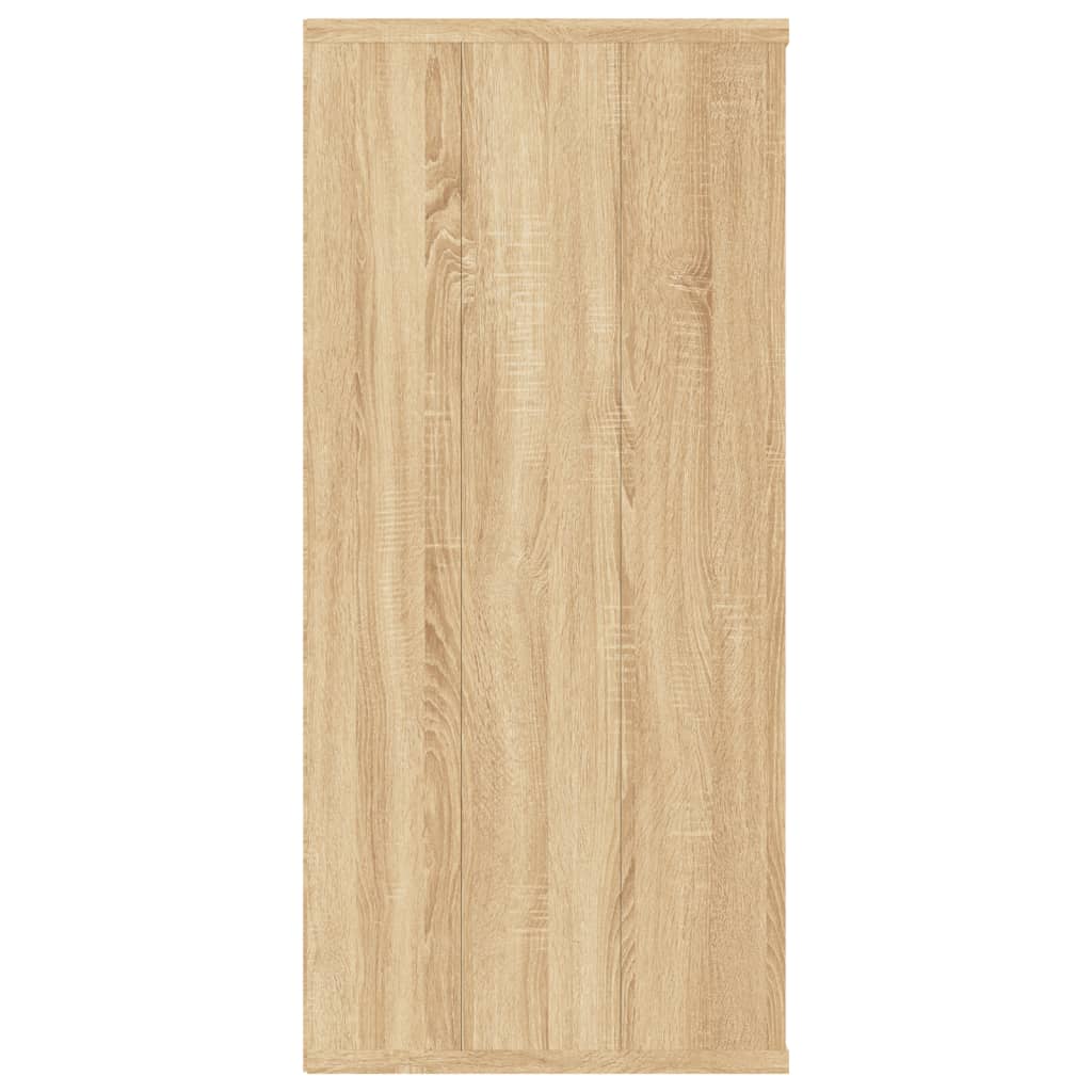 Grāmatu/sānu skapis, ozolkoka krāsā, 66x30x98 cm, MDF