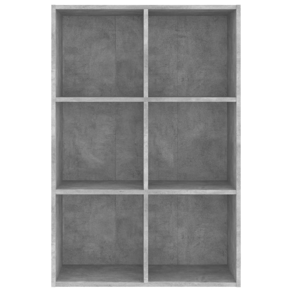 Book/side cabinet, concrete grey, 66x30x98 cm, chipboard
