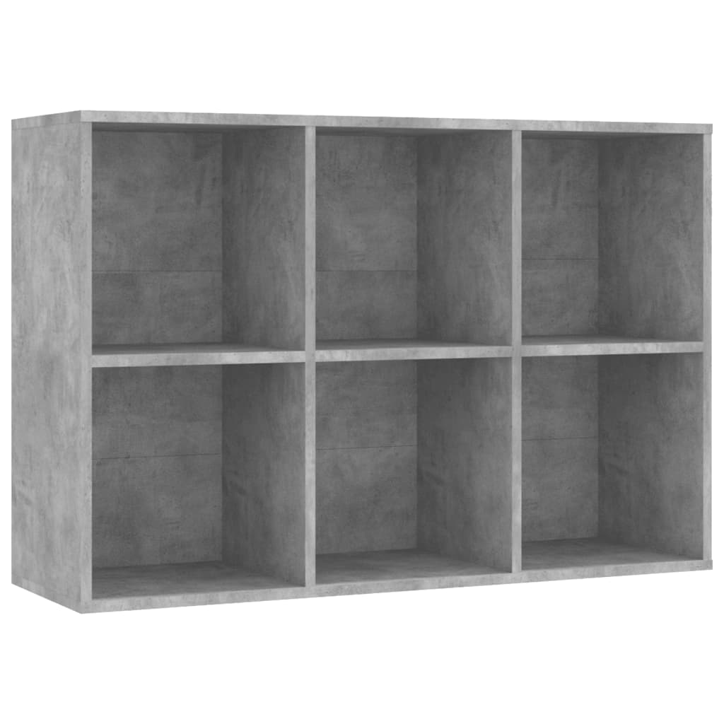 Book/side cabinet, concrete grey, 66x30x98 cm, chipboard