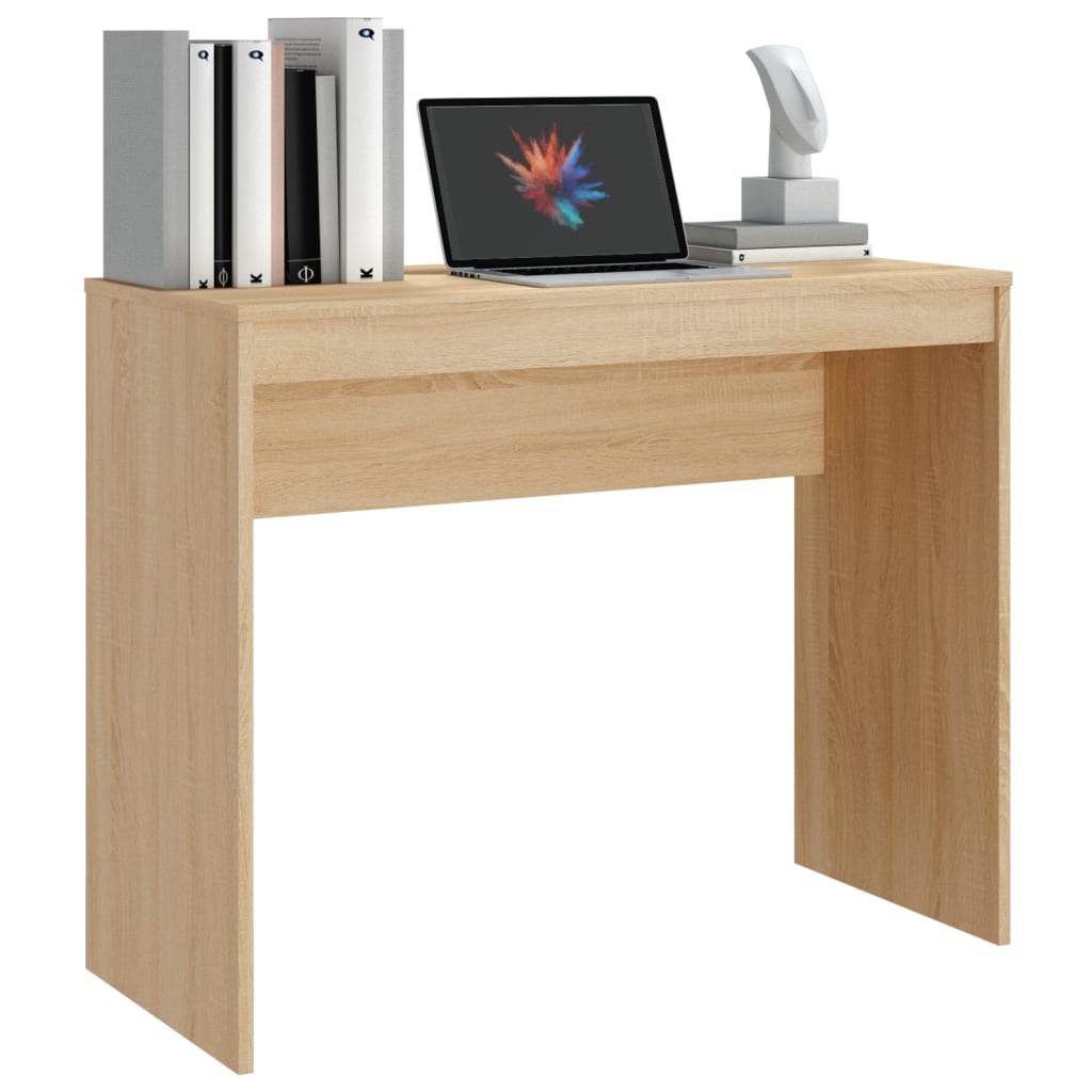 Desk, sonoma oak, 90x40x72cm, engineered wood