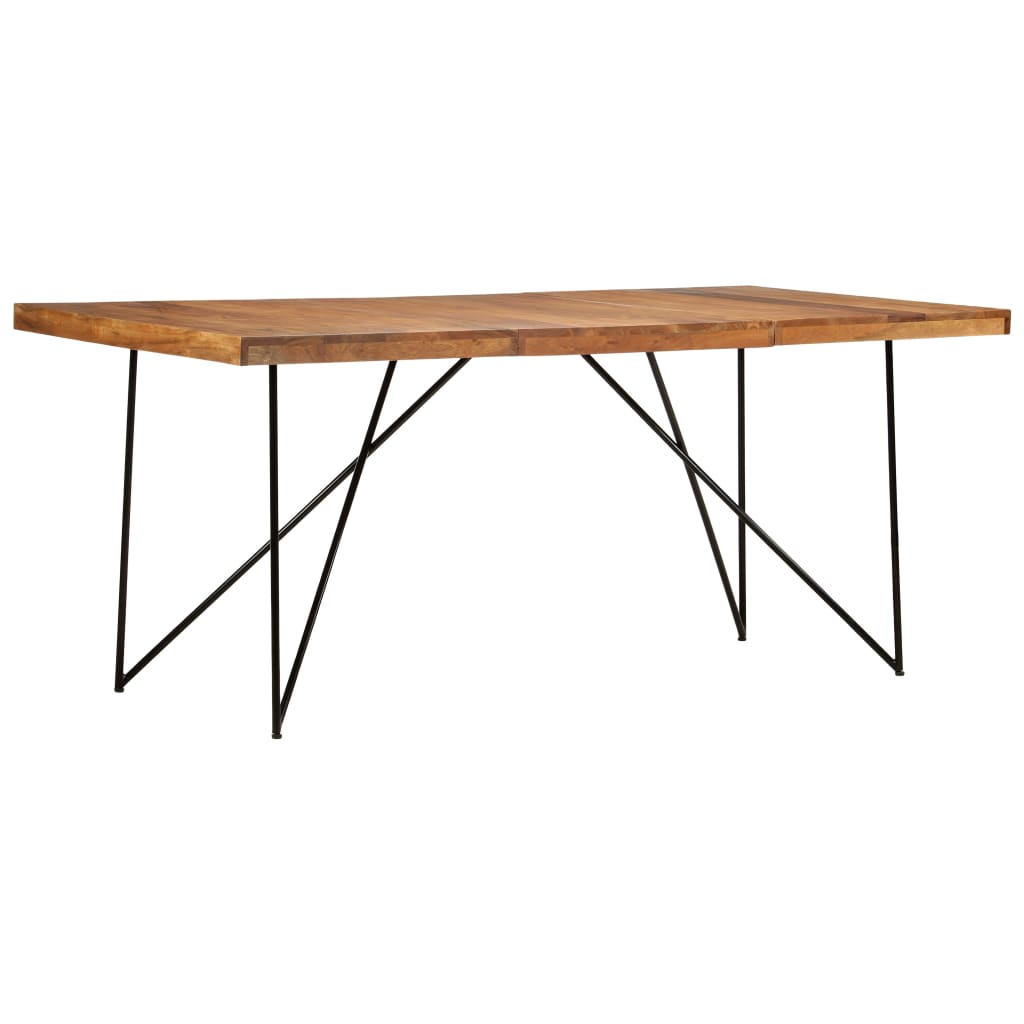 Valgomojo stalas, 180x90x76cm, akacijos medienos masyvas