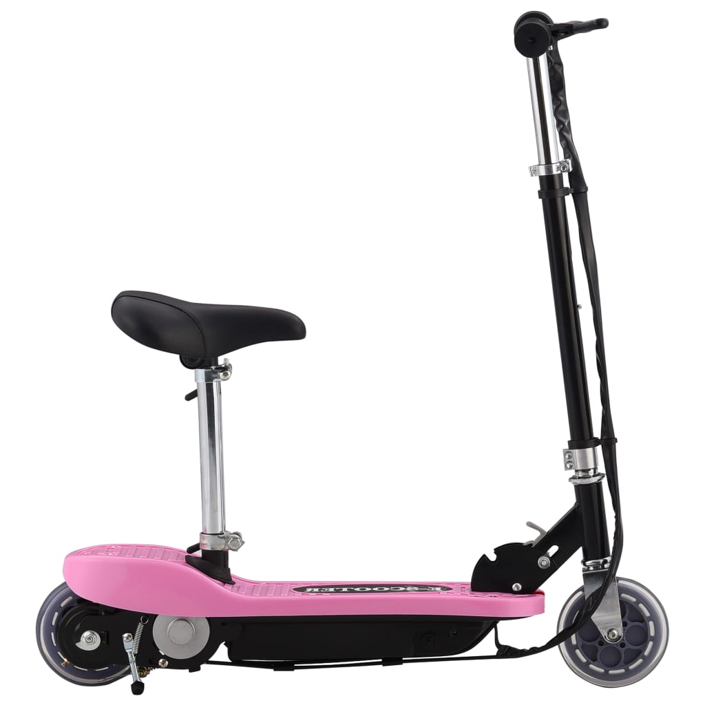 Electric scooter with seat, pink, 120W