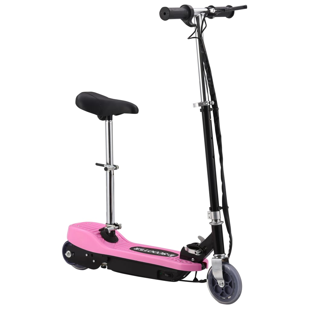 Electric scooter with seat, pink, 120W