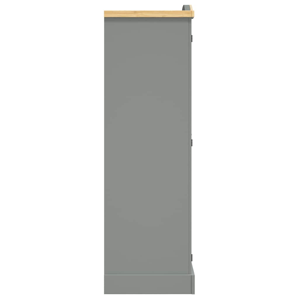 Wardrobe, grey, Mexican pine, Corona, 2-door