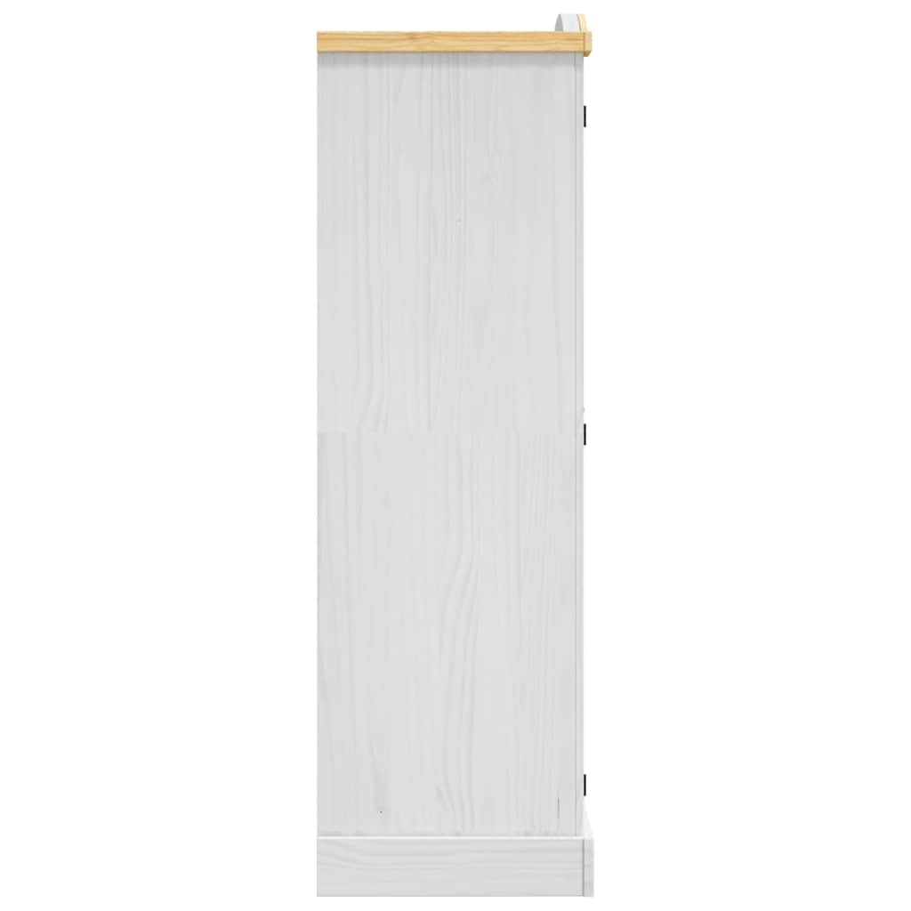 Wardrobe, white, Mexican pine, Corona, 2-door