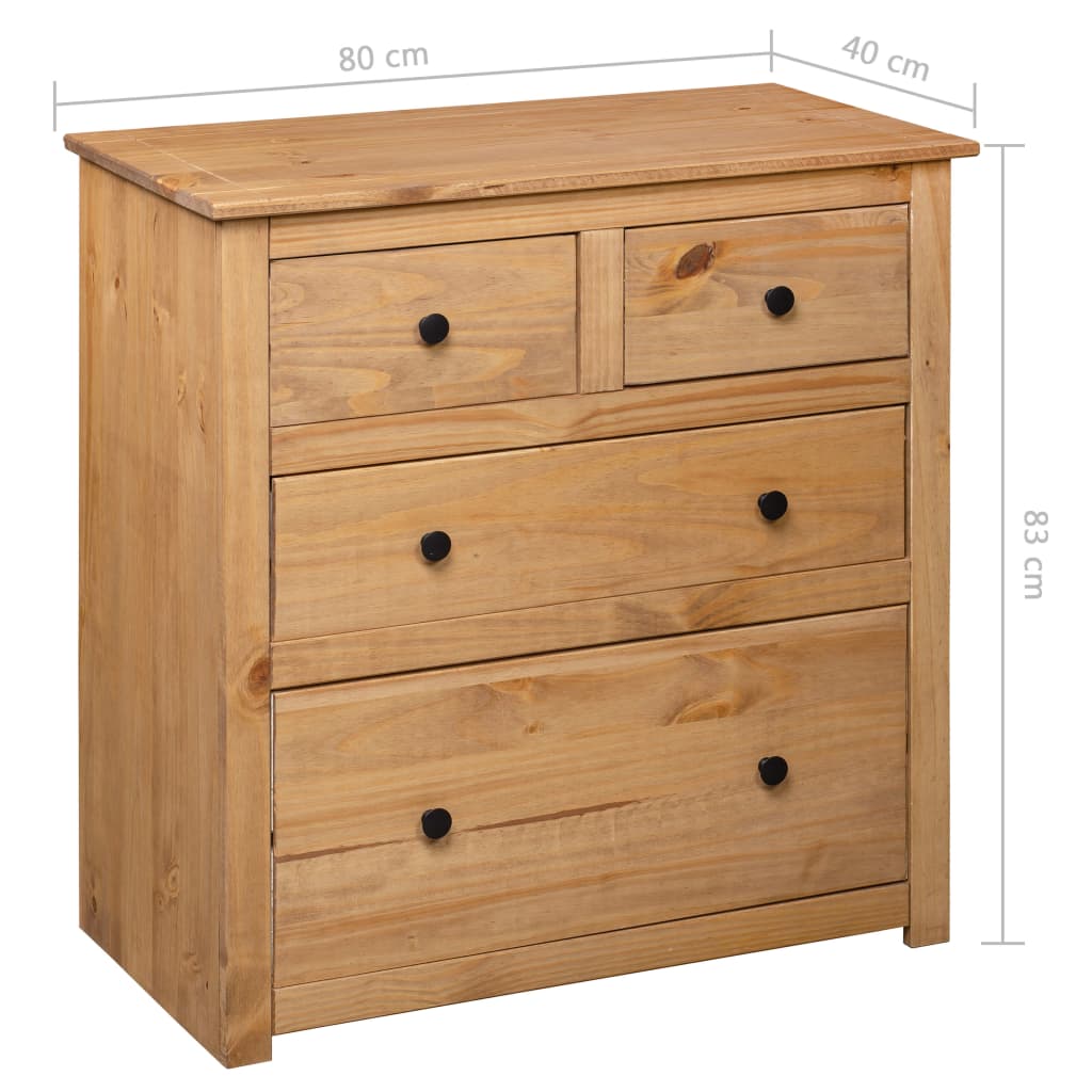 Side cabinet Panama, 80x40x83cm, pine wood