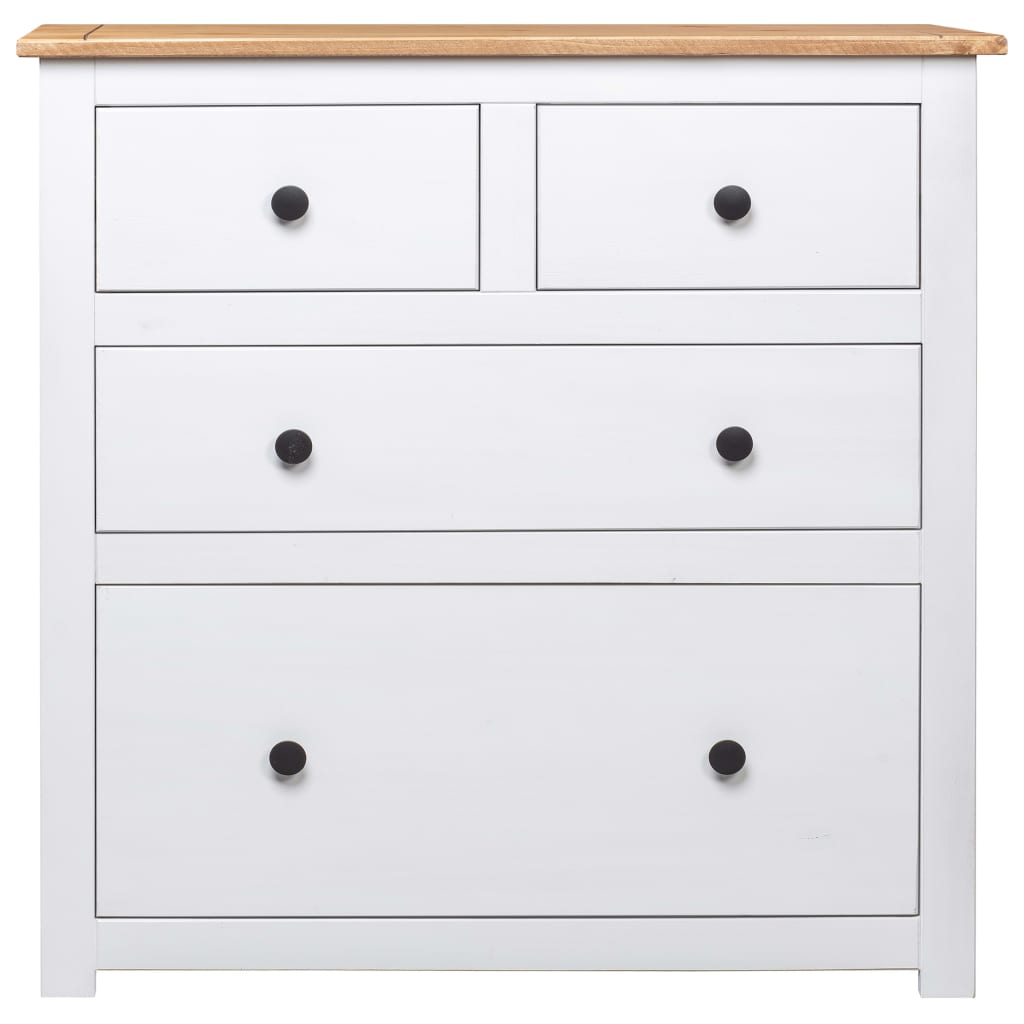 Sideboard Panama, white, 80x40x83cm, pine wood