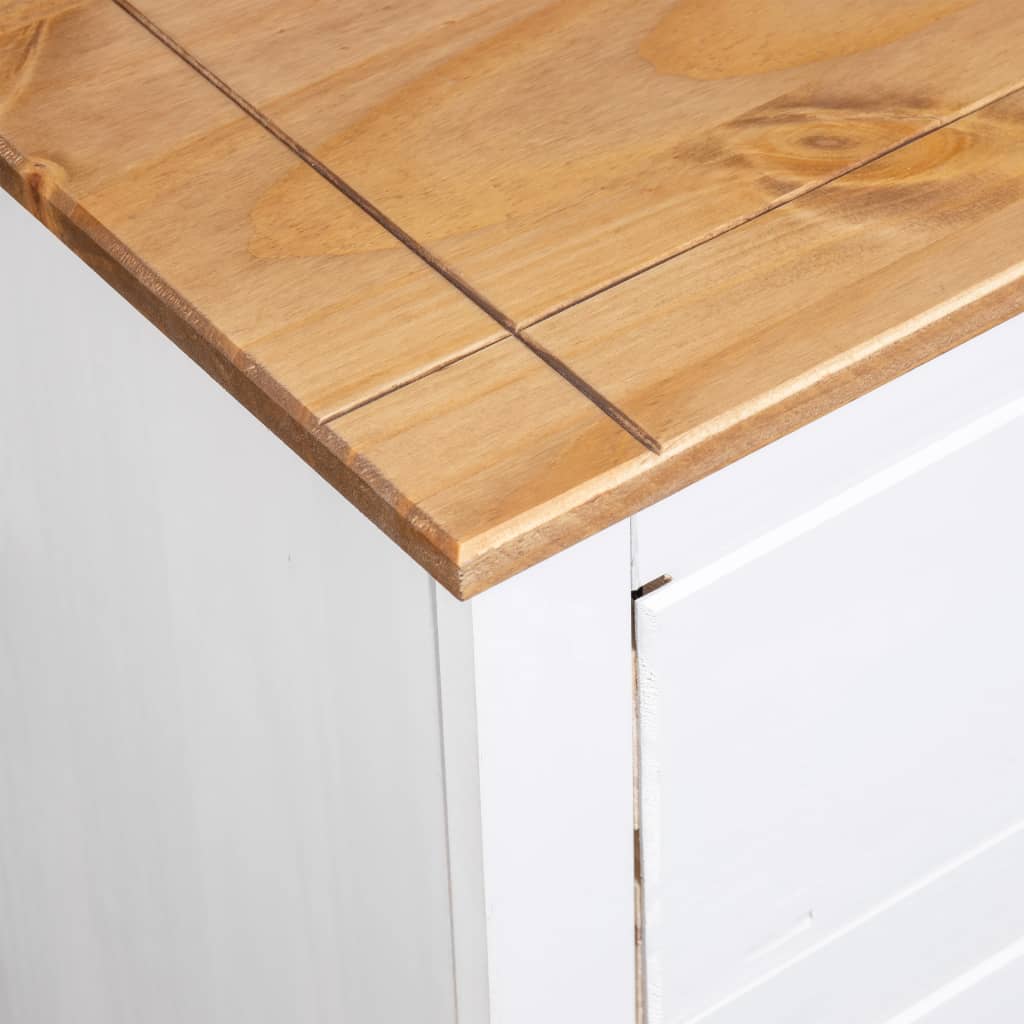 Sideboard Panama, white, 80x40x83cm, pine wood