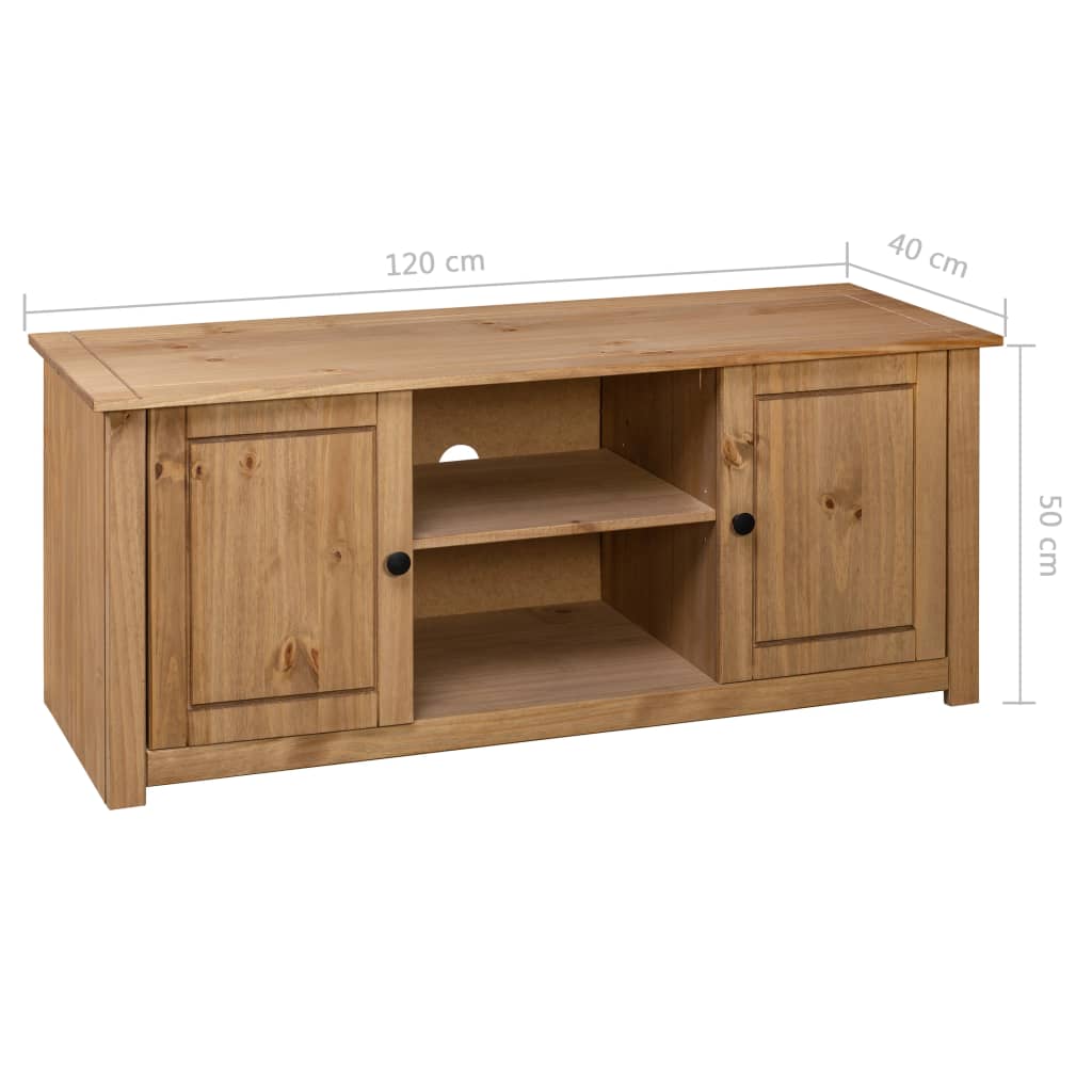 TV cabinet Panama, 120x40x50cm, solid pine wood