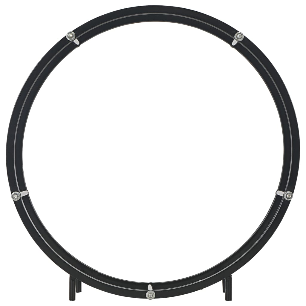 Stovas malkoms, juodos spalvos, 70x20x70 cm, plienas