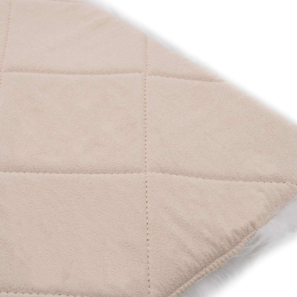 Chair pads, 2 pcs, white, 40x40cm, sheepskin