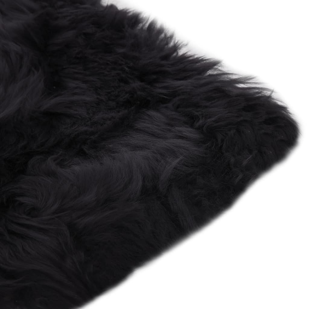 Chair cushions, 2 pcs, dark grey, 40x40cm, sheepskin