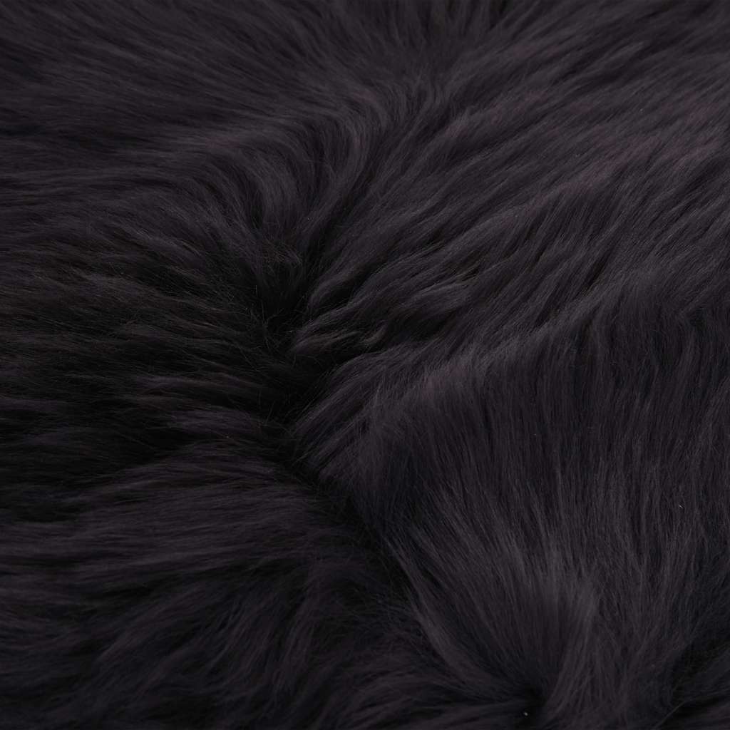 Chair cushions, 2 pcs, dark grey, 40x40cm, sheepskin