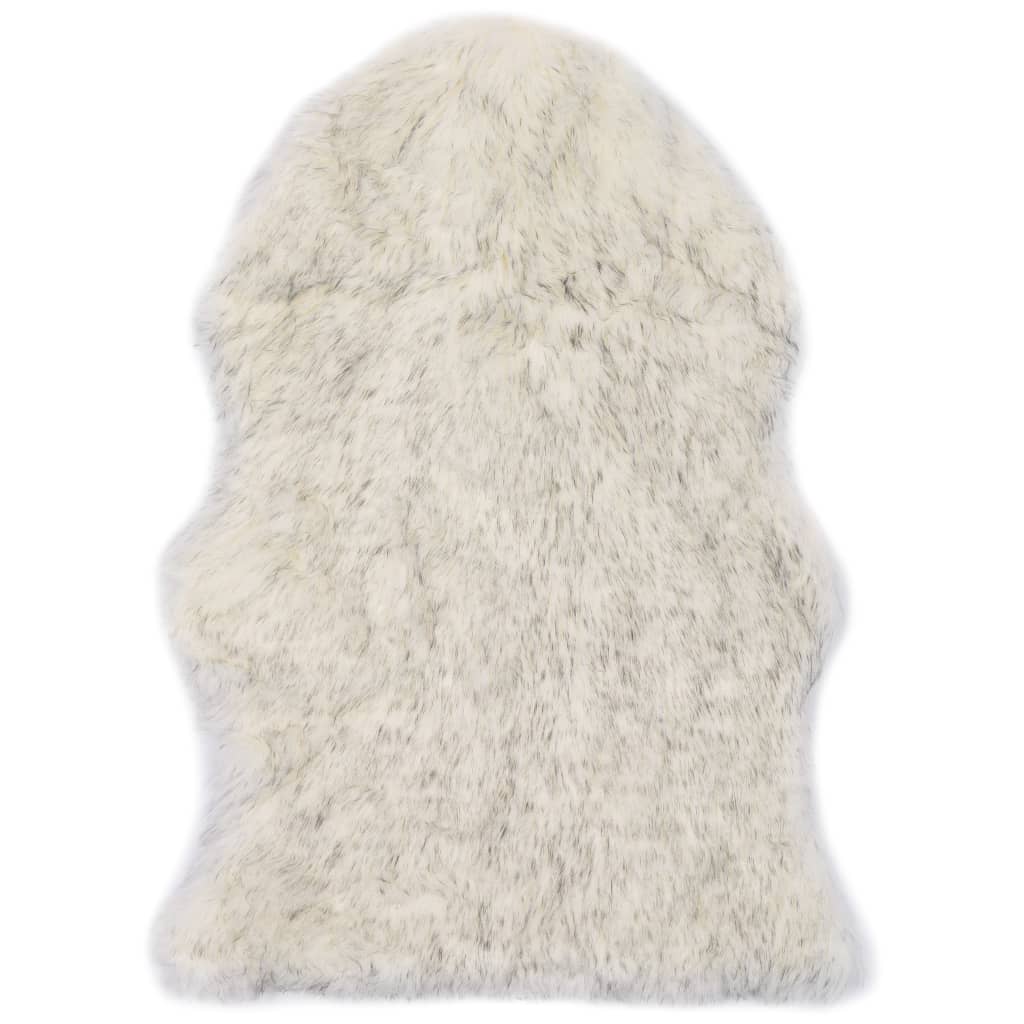 Rug, grey-white, 60x90cm, artificial sheepskin