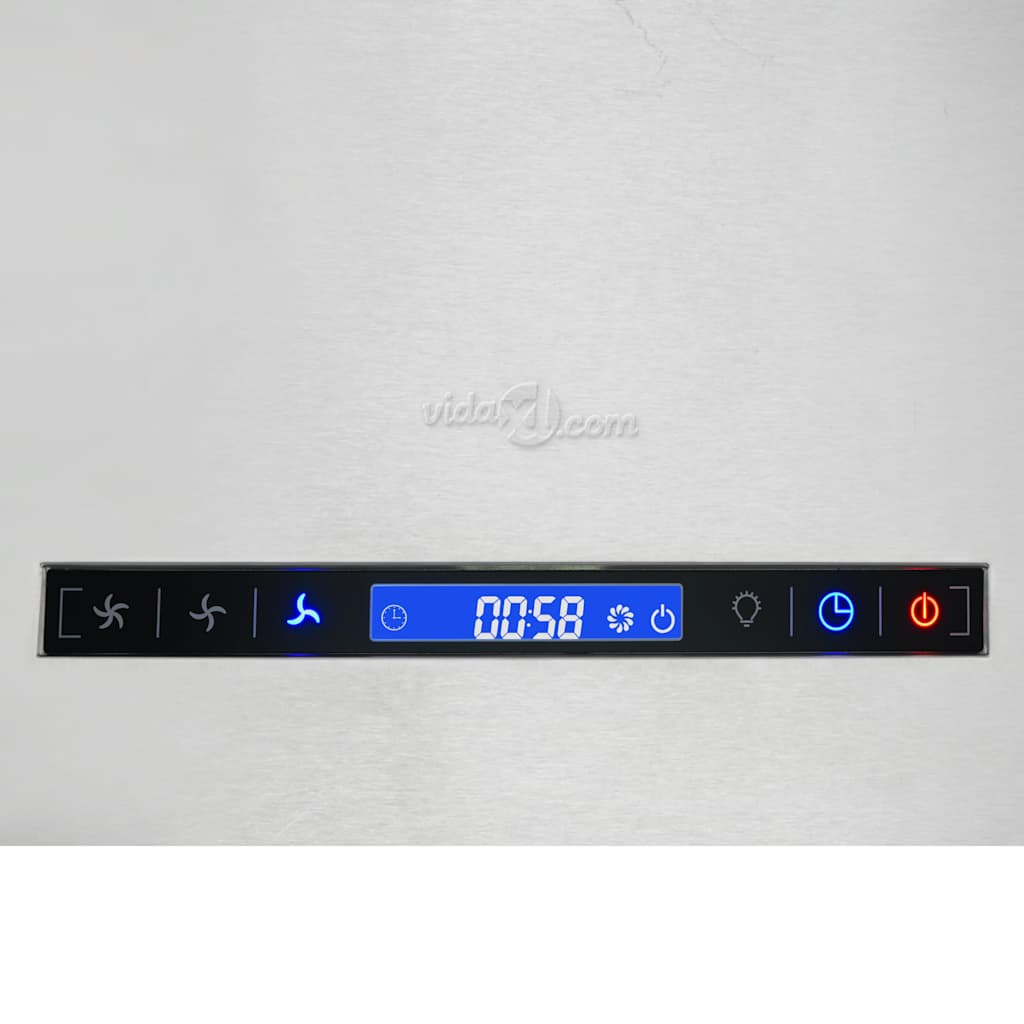 Piekaramais tvaika nosūcējs, nerūsējošais tērauds, 55cm, LCD ekrāns