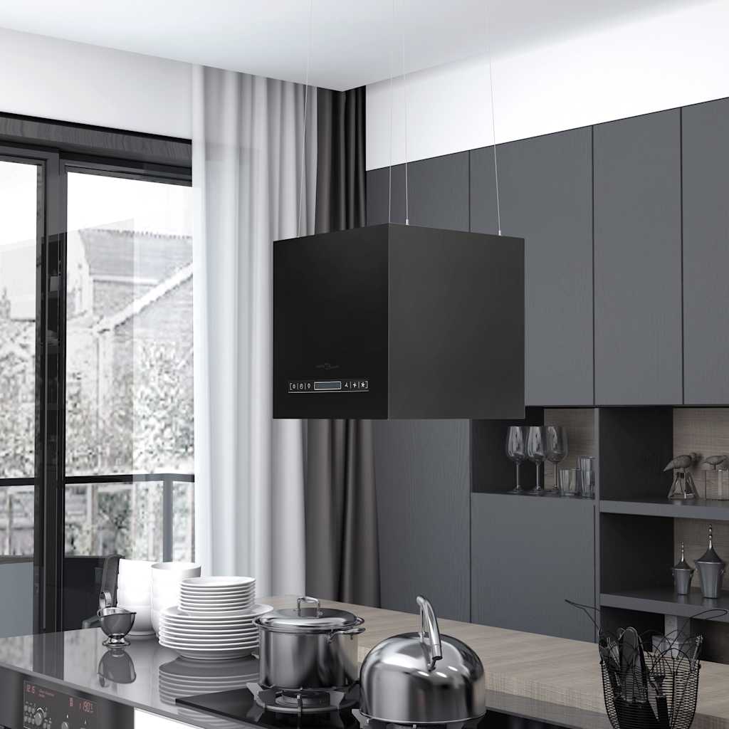 Suspended range hood, powder-coated steel, 37cm