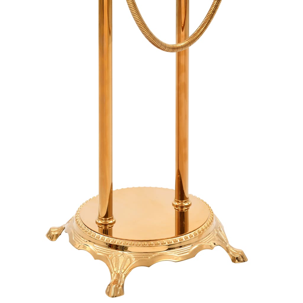 Freestanding bath mixer, gold, 99.5cm, steel