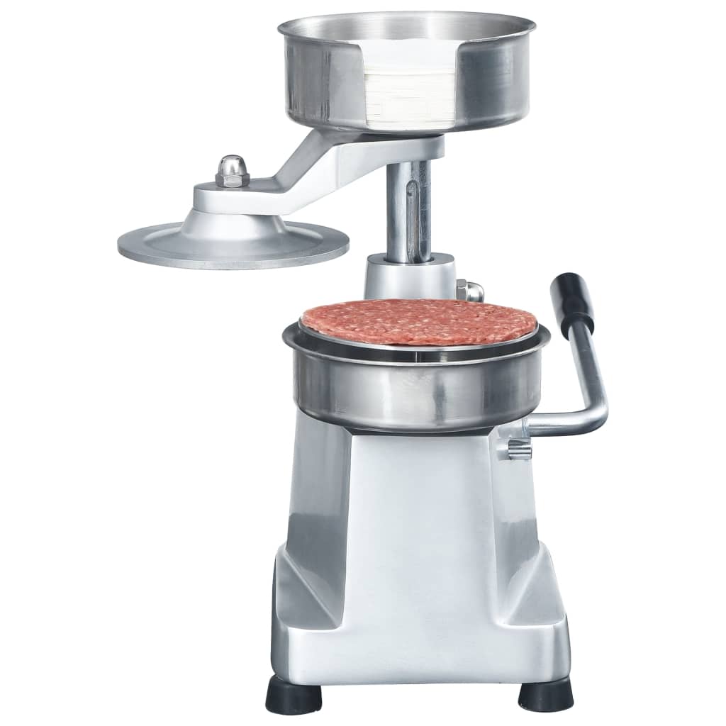 Burger press with 500 sheets, aluminum, 10cm