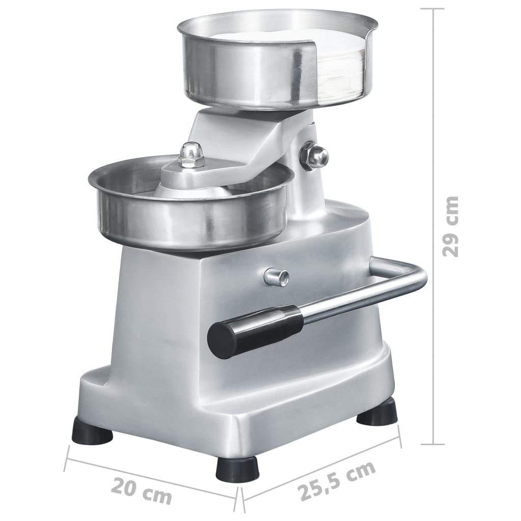 Burger Press with 500 Sheets, Aluminium, 13cm