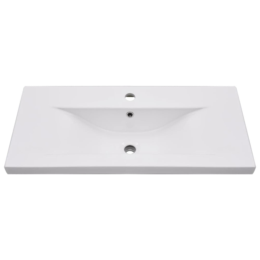 Įmontuojamas praustuvas, baltas, 81x39,5x18,5cm, keramika