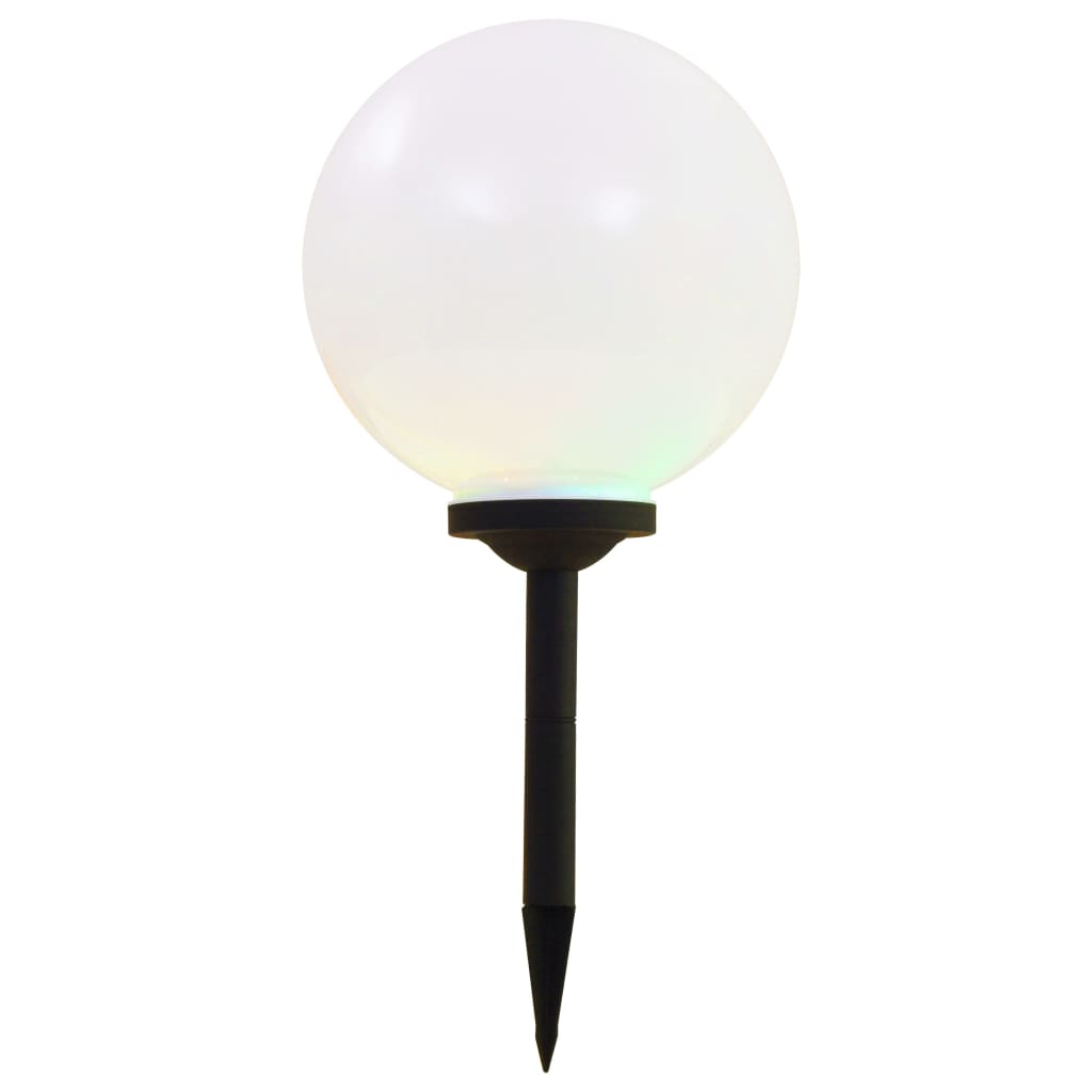 Solar powered LED outdoor lights, 4 pcs, 30cm, spherical, multicolour