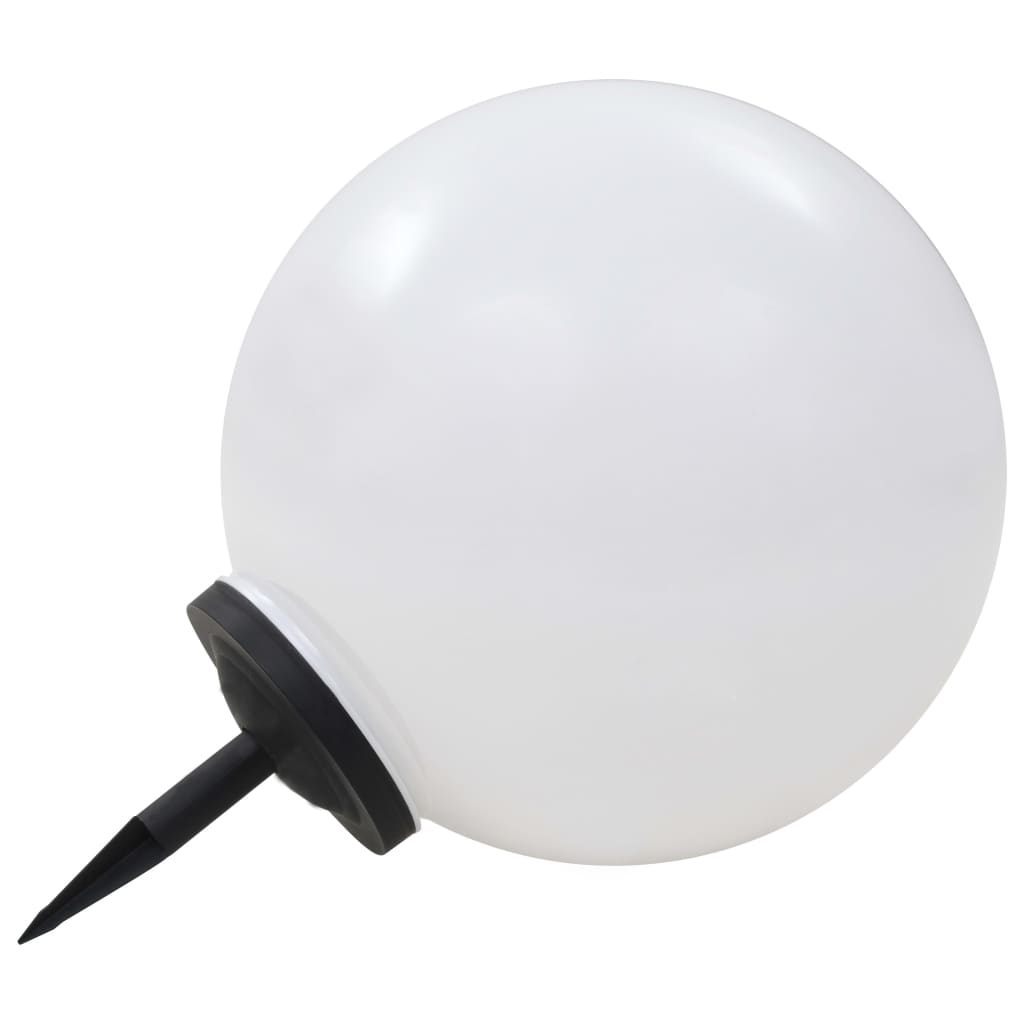 Saules enerģijas uzlādes LED āra gaismas, 2 gab., 50 cm, sfēriskas, daudzkrāsainas