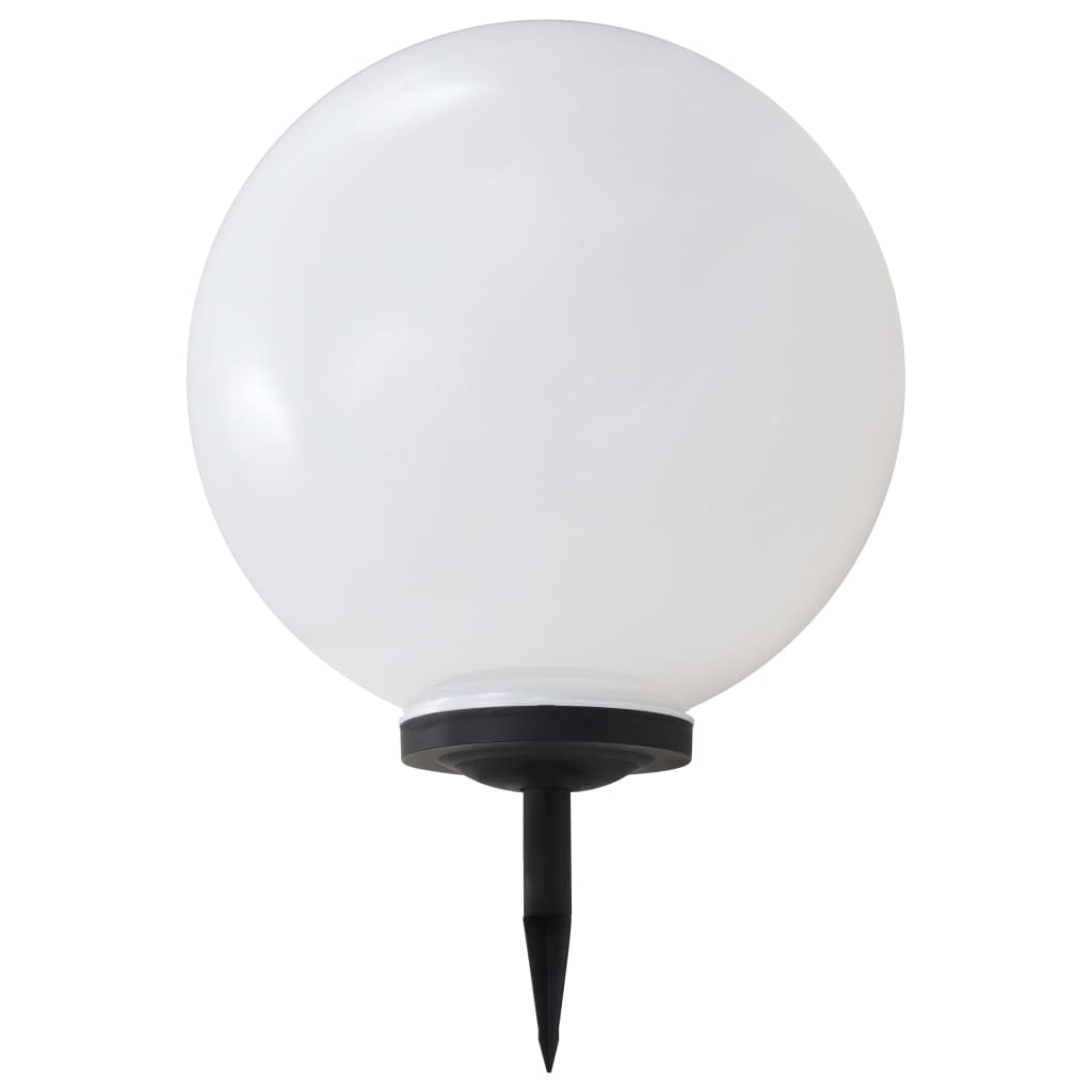 Saules enerģijas uzlādes LED āra gaismas, 2 gab., 50 cm, sfēriskas, daudzkrāsainas