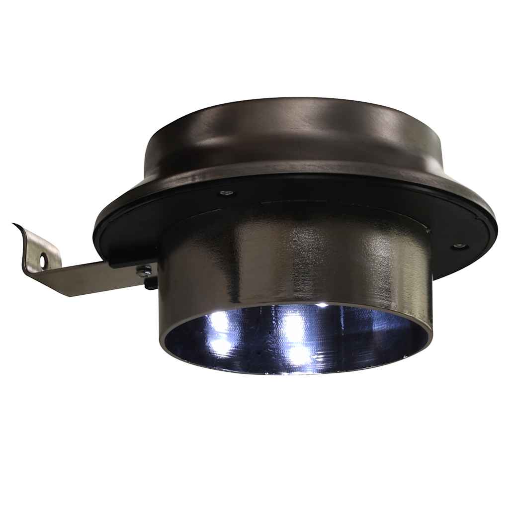 Saul. en. įkr. LED lauko švies., 12vnt., balt. sp., 12cm, apv.