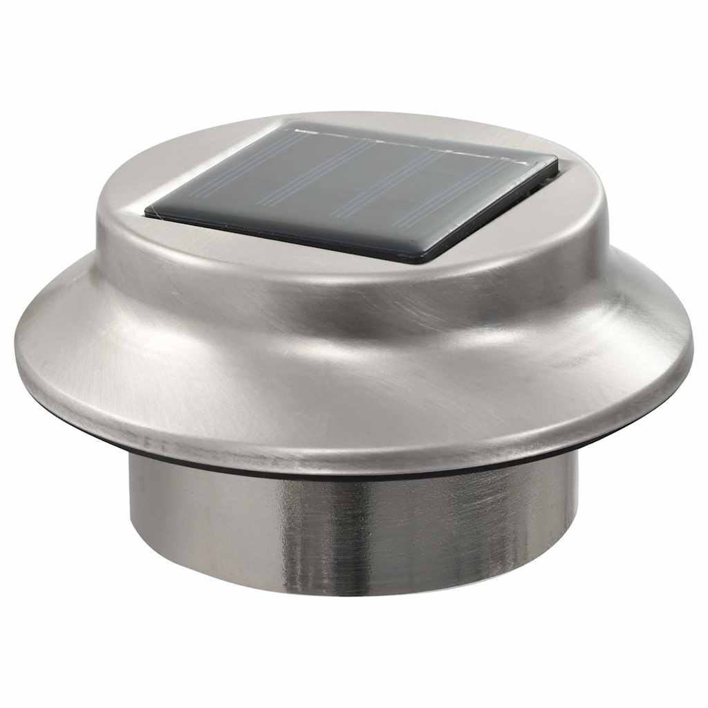 Saul. en. įkr. LED lauko švies., 12vnt., balt. sp., 12cm, apv.