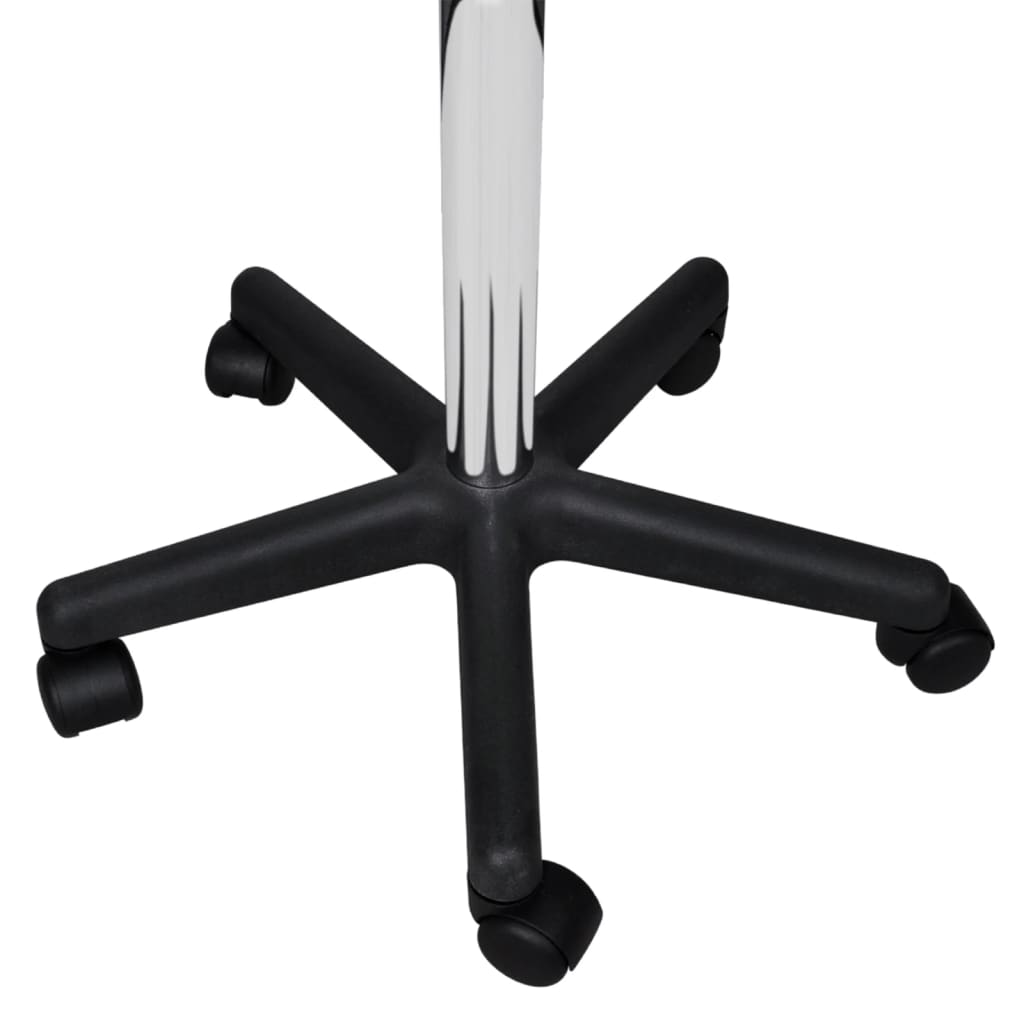 Office stools, 2 pcs., black, 35.5x84 cm, artificial leather