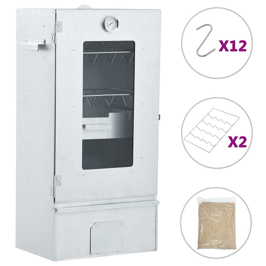 Kepsninė-rūkykla su 1 kg medienos drožlių, 44,5x29x83cm