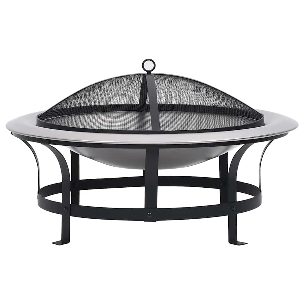 Lauko laužavietė su kepsnine, 76cm, nerūdijantis plienas