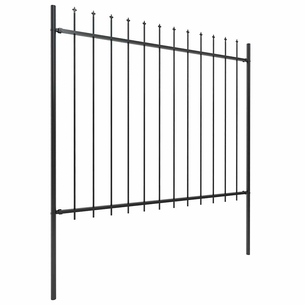 Sodo tvora su iešmeliais, plienas, 714,5x150cm, juoda