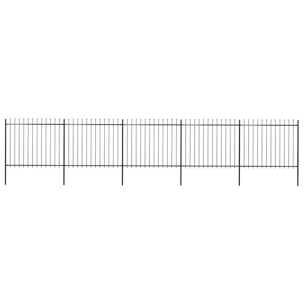 Sodo tvora su iešmeliais, plienas, 892,5x150cm, juoda