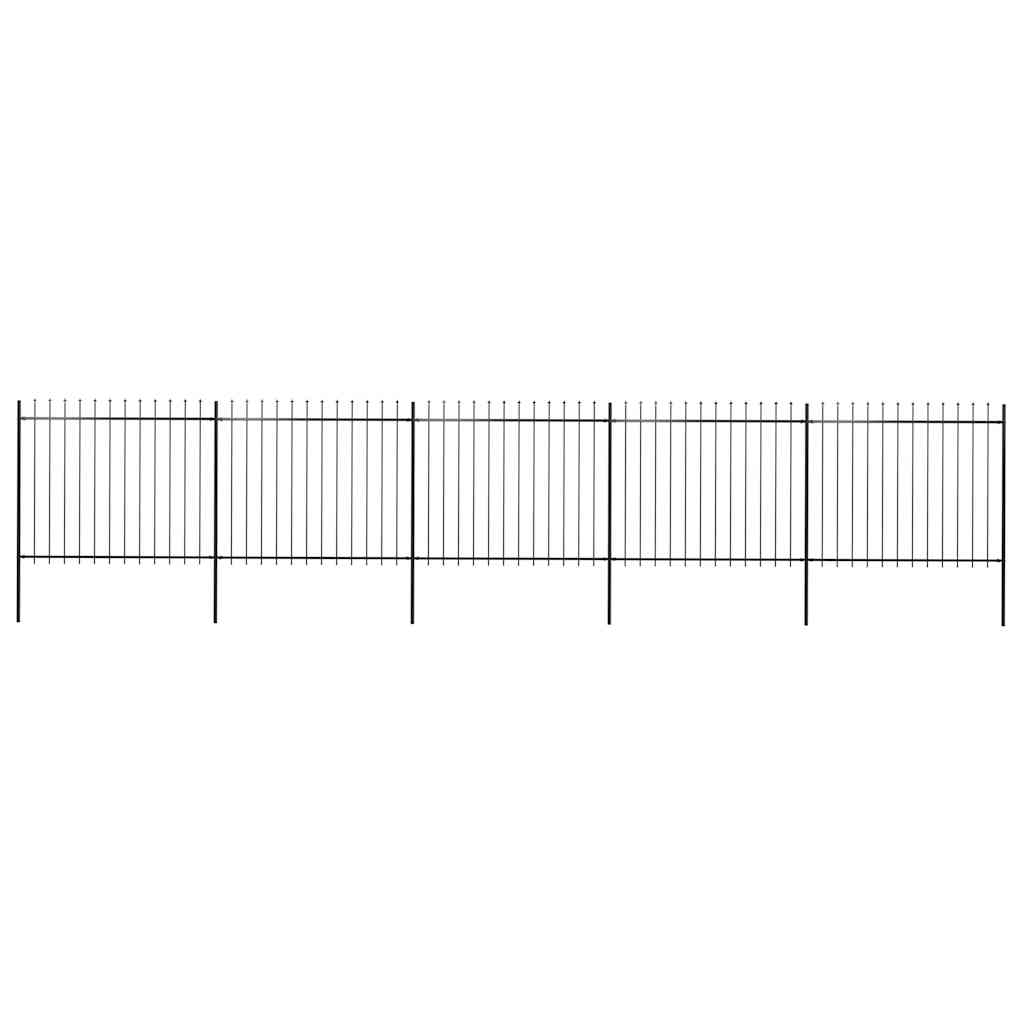 Sodo tvora su iešmeliais, plienas, 892,5x150cm, juoda