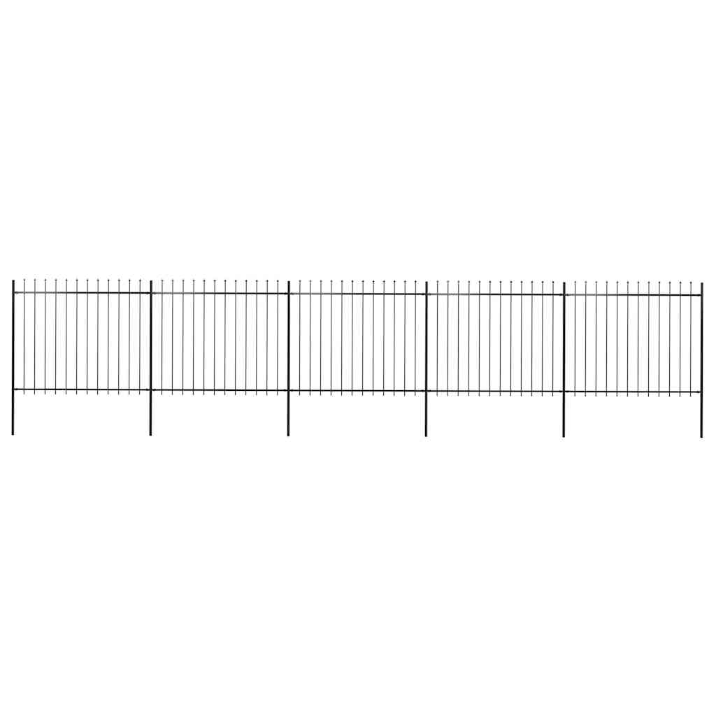 Sodo tvora su iešmeliais, plienas, 892,5x150cm, juoda